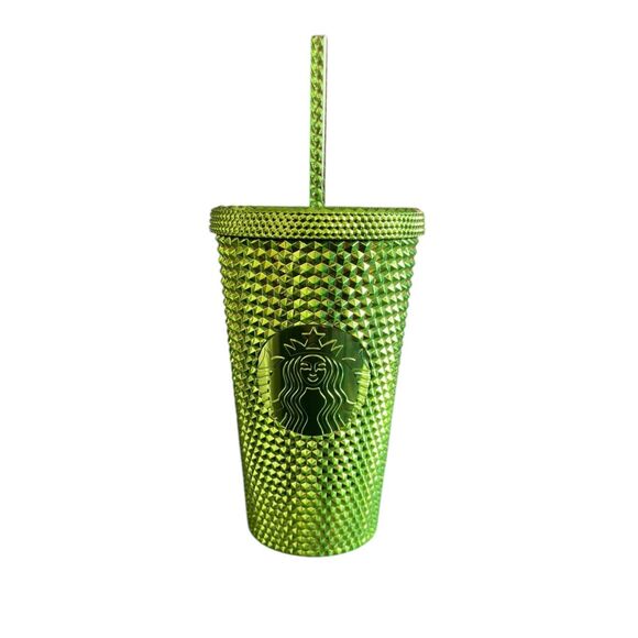Starbucks Other - NWT Starbucks Studded 2023 Tumbler with Straw, Green Metallic - 16 Fl Oz  ***Ite